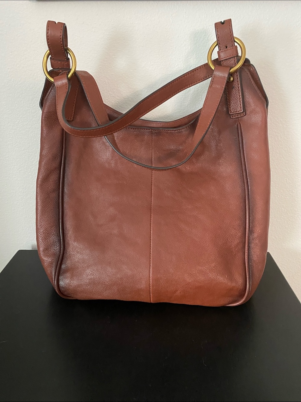 FRYE Classic Brown Madison Leather Shoulder Bag